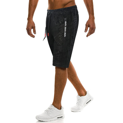Men's Basic Shorts Pants - Pattern Jacquard Black XXL XXXL XXXXL