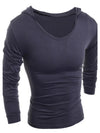 Men's Daily Hooded Cotton Shirt