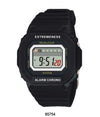 Men's Digital Waterproof LCD Watch.  Black Digital 50 Meter LCD Watch