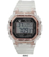LCD Watch Rose Case/Black Face Unisex