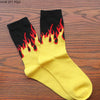 Flame Crew Socks Lifelike Fire Socks  Cotton Old