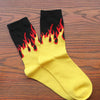 Flame Crew Socks Lifelike Fire Socks  Cotton Old