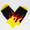 Multi-color Socks with Flame Pattern